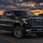 2027 GMC Sierra 1500 Denali — front three-quarter view with new grille design