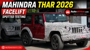 Mahindra Thar 2026 Facelift Spotted Testing: Roxx-Style Grille, C-Shaped DRLs, ADAS, and a Bigger Screen Are Coming