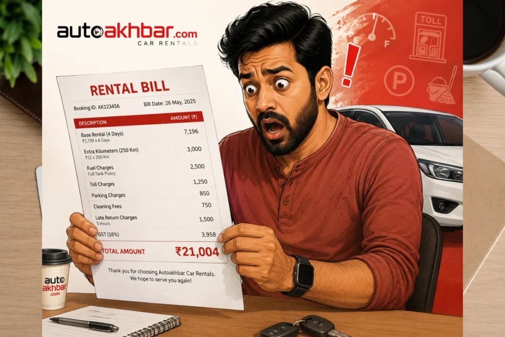 Car Rental 2026 : Traveller shocked by hidden charges on car rental bill in India