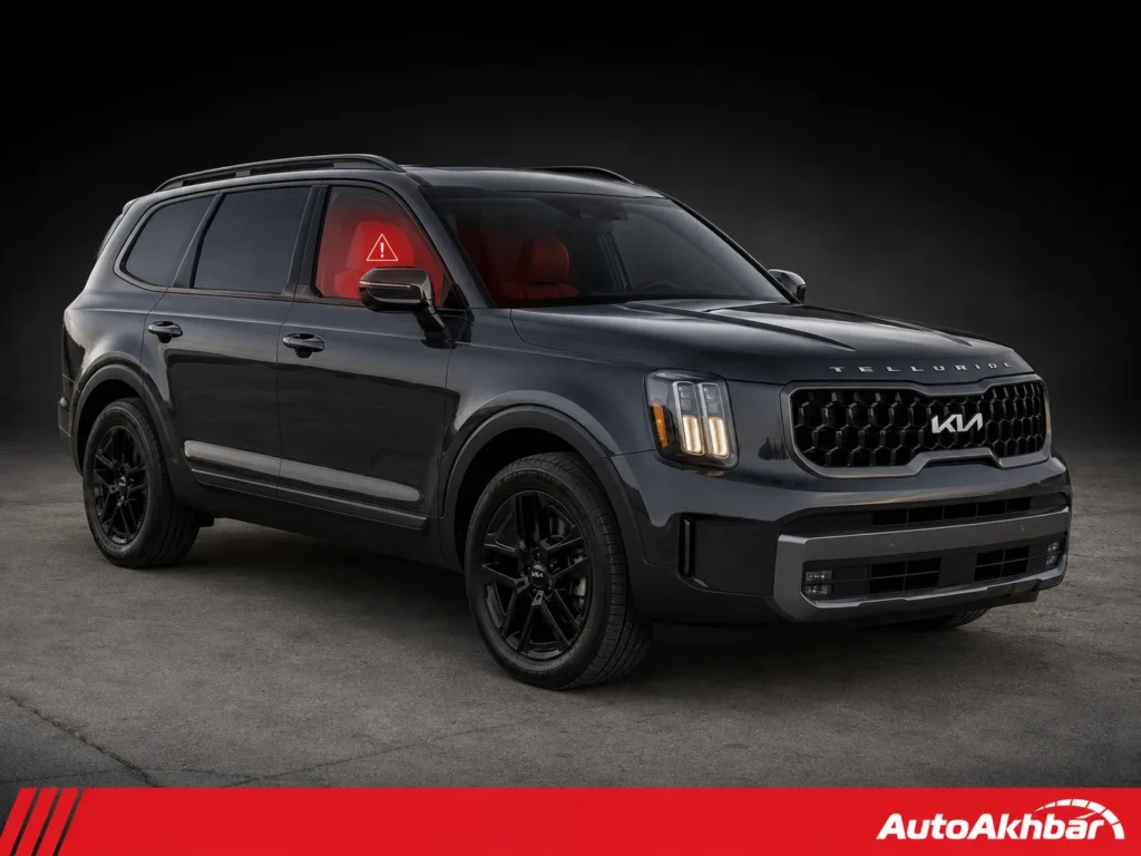 2020-2024 Kia Telluride SUV parked outdoors under Kia's fire risk recall advisory