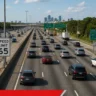 American highway with speed limit sign illustrating the 85th percentile rule for setting speed limits