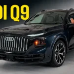Audi Q9 full-size SUV front three-quarter view - AutoAkhbar