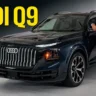 Audi Q9 full-size SUV front three-quarter view - AutoAkhbar