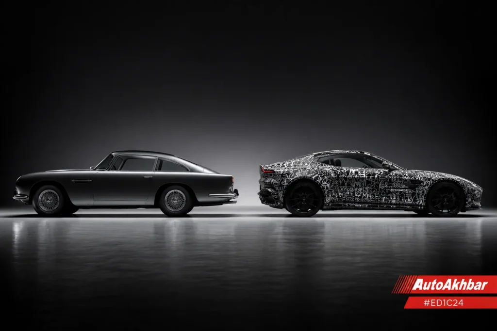 Classic 1966 Jensen Interceptor alongside the new GTX prototype