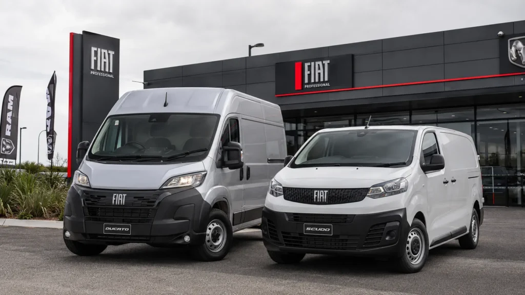 Fiat Professional Scudo and Ducato vans, the only models left in Fiat's Australian lineup