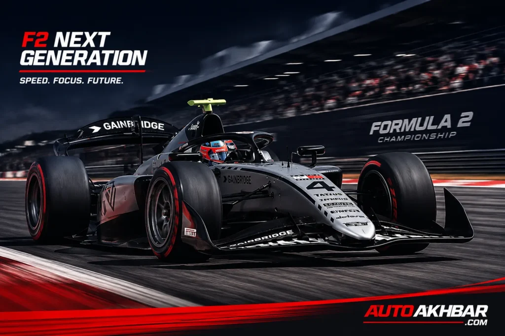 Formula 2 race car on track, representing Colton Herta's 2026 season