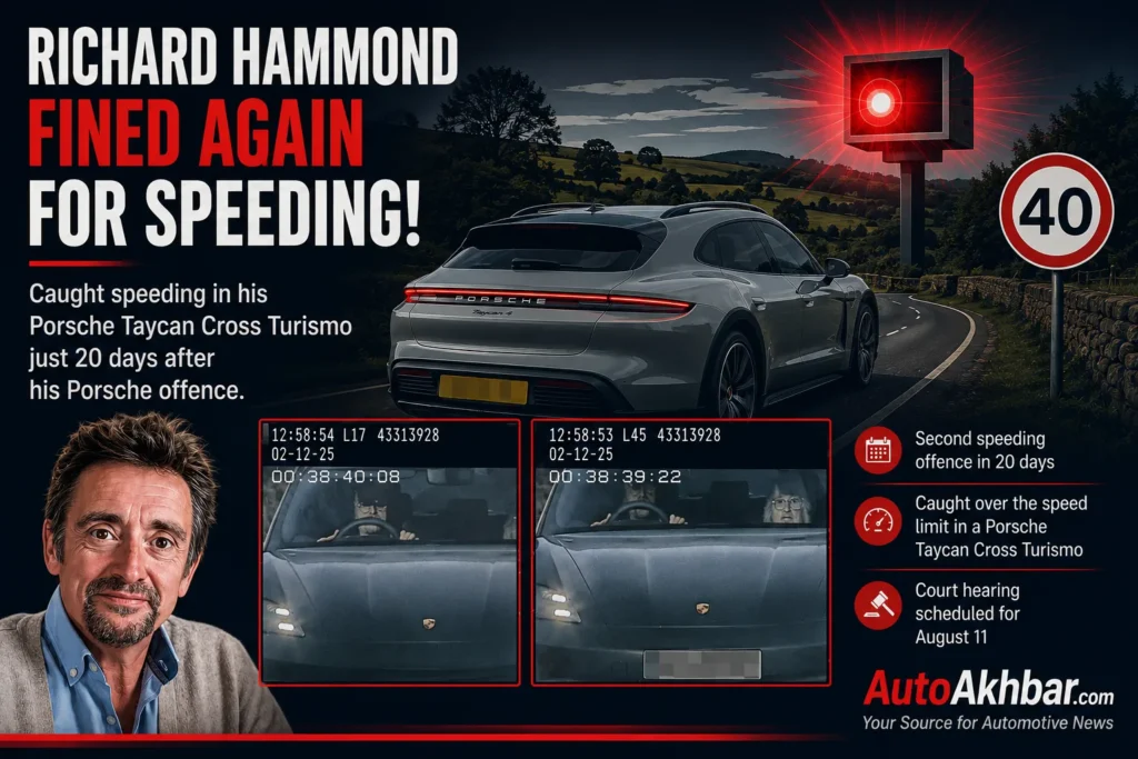 Porsche Taycan speeding illustration - Richard Hammond news - AutoAkhbar