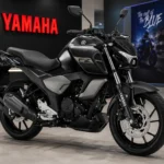Yamaha FZ Blue Flex flex-fuel motorcycle in Metallic Black colour
