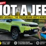 2026 Jeep Compass parked outdoors, YouTube review thumbnail showing the SUV's front exterior