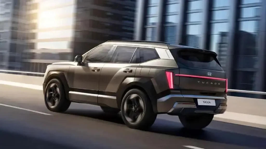 2027 Hyundai Tucson boxy redesign rear view