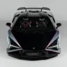 2027 Lamborghini Revuelto SV supercar on a race track, AutoAkhbar branded image