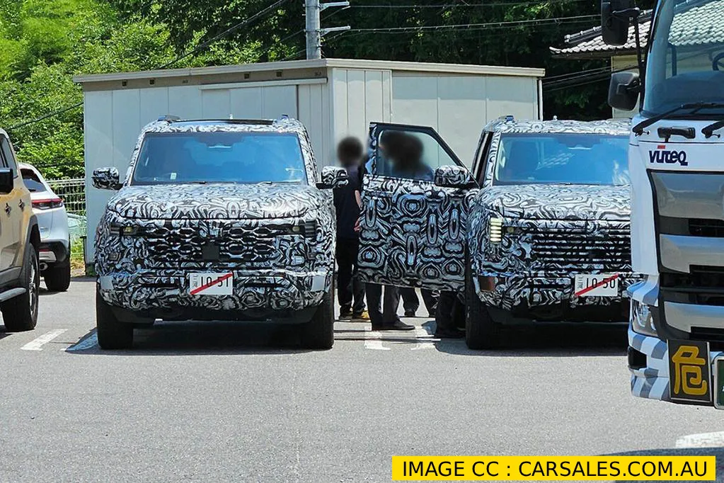2027 Mitsubishi Pajero SUV on a rocky off-road trail