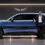 Cadillac Escalade IQ Curated program exterior shot, AutoAkhbar.com branded image