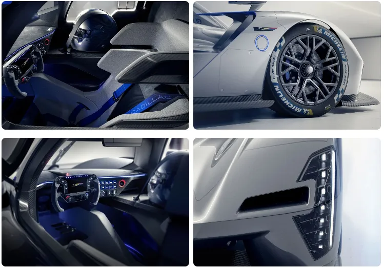 Cadillac V-ONE Concept single-seat hybrid V8 hypercar on display