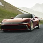 Ferrari 12Cilindri Manuale supercar with V12 engine and manual gearbox parked outdoors