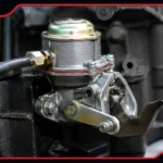 Side-by-side comparison of a mechanical fuel pump and an electric fuel pump