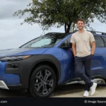 2026 Subaru Trailseeker electric SUV parked on an unsealed outback-style road