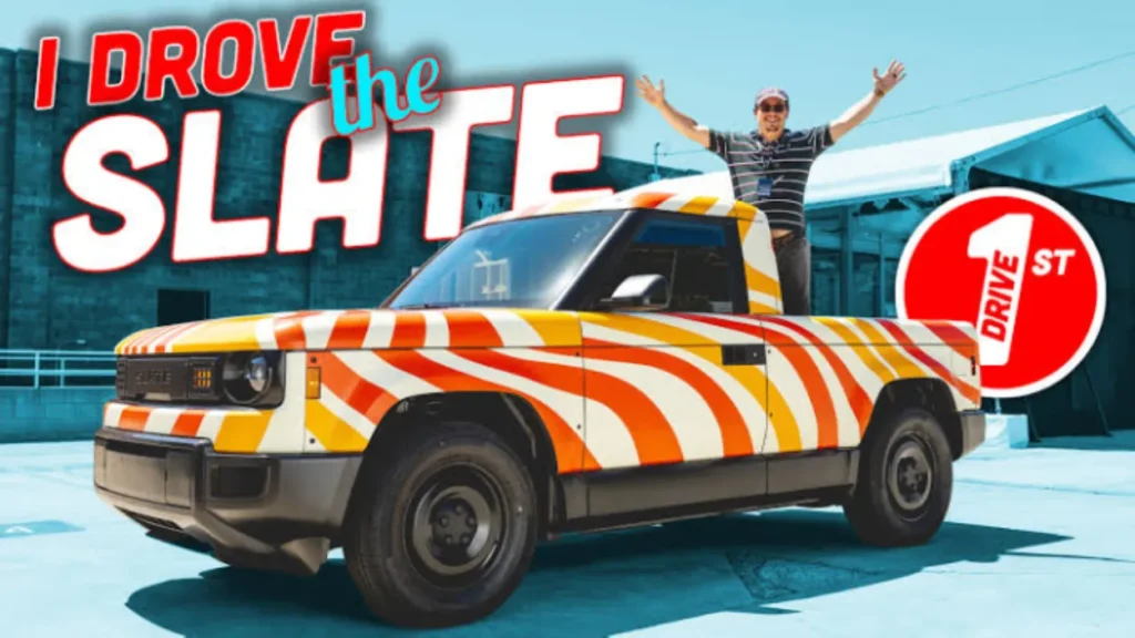 Slate Truck review by The Autopian showing the electric pickup truck