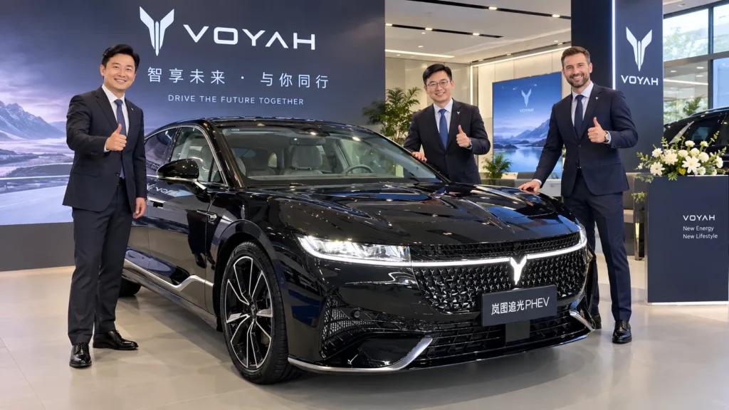 Voyah Passion S electric coupe SUV side profile
