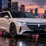 Voyah Passion electric luxury sedan front three-quarter view