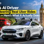 Wayve AI driver-powered autonomous Ford Mustang Mach-E steering Uber rides in London
