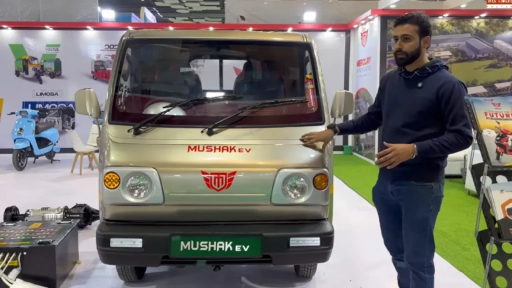 Mushak Electric Pickup Mini Truck front angle
